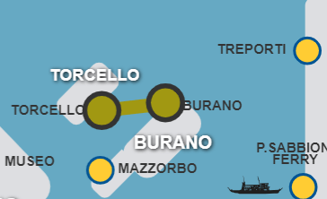 Vaporetto à venise, plan de la ligne 9.